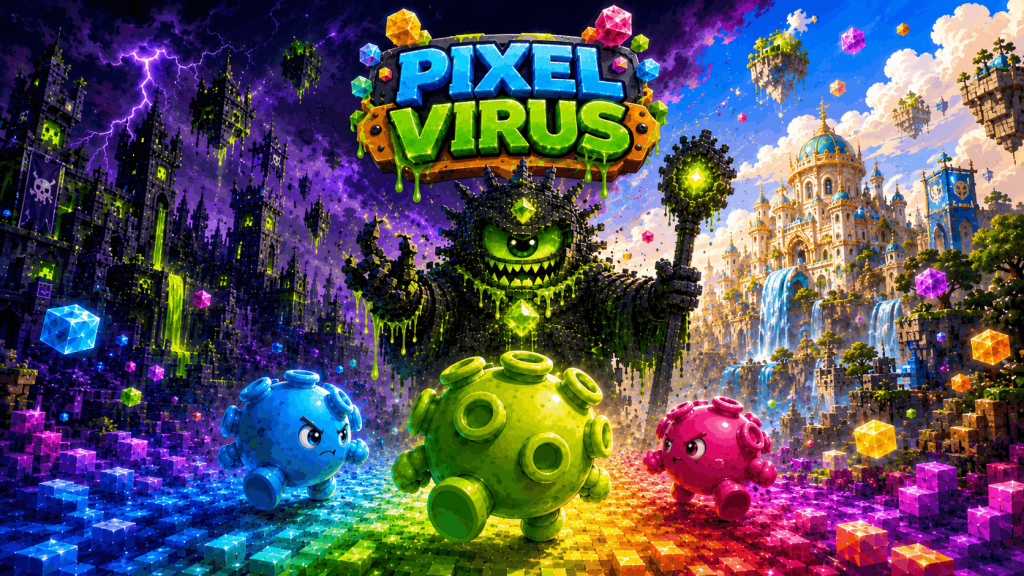 Pixel Virus: Meet our Legendary Trio – Piko, Nano, and Tera